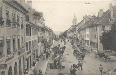 Bulle Grand-Rue vers 1910